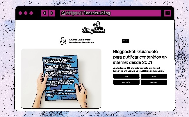El entrevistado es Antonio Cambronero, la persona detrás de blogpocket.com